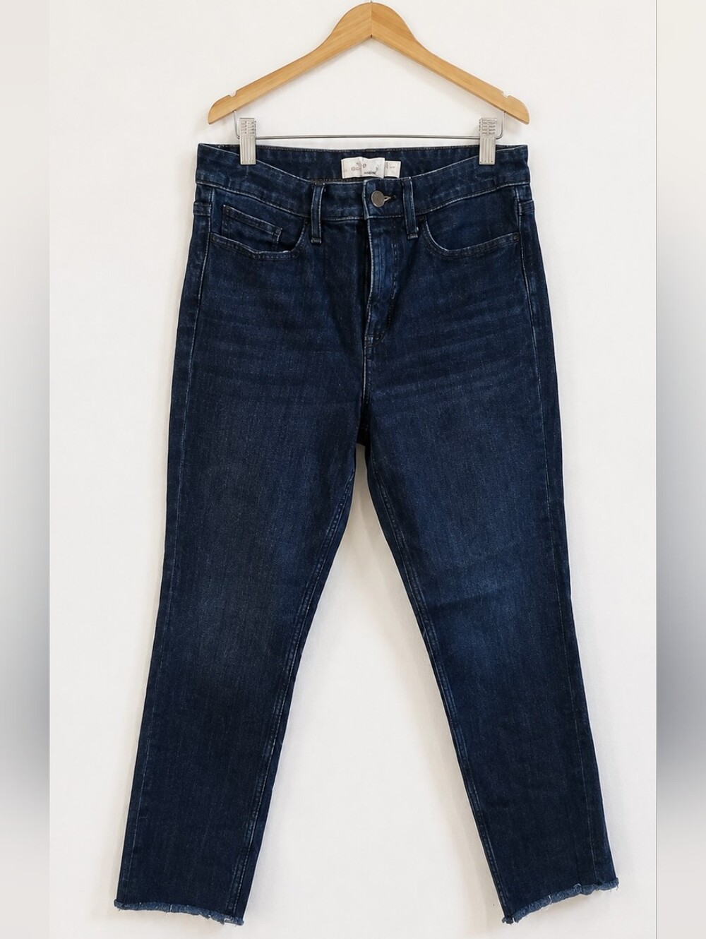 Vineyard Vines High Rise Straight Crop Raw Hem Jeans